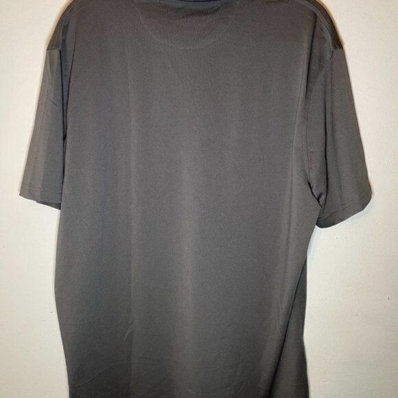 Amazon Essential Mens Grey Short Sleeve Golf Jersey Polo T Shirt Sz Medium Tall - Picture 8 of 8